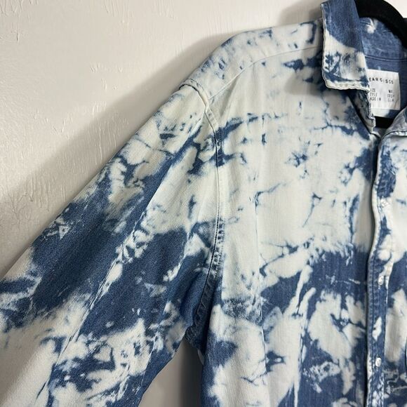 WEAR CISCO The Crop Shirt Denim / Cloud Tie Dye Long Sleeve Size M/L - Picture 5 of 11